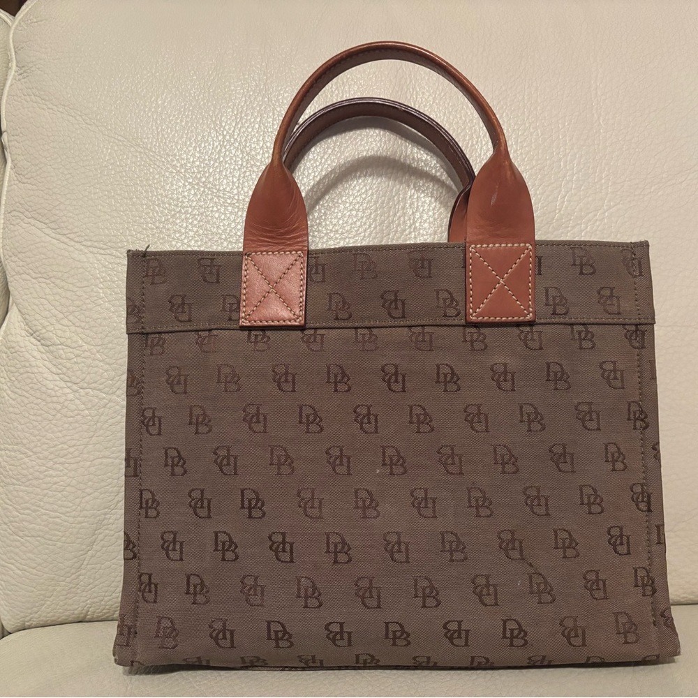 Dooney & Bourke Brown Monogram Small Tote